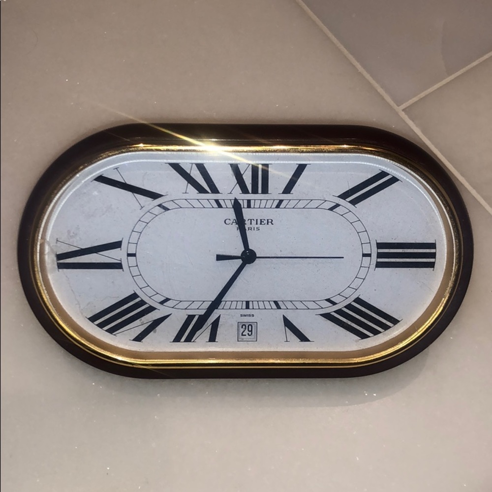 Vintage Cartier bedside clock